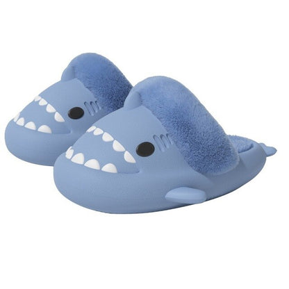 Extra Fur Woman Shark Slides / Men Shark Slides