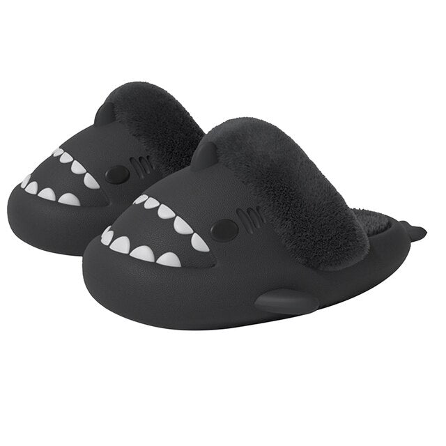 Extra Fur Woman Shark Slides / Men Shark Slides