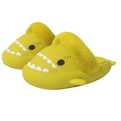 Extra Fur Woman Shark Slides / Men Shark Slides