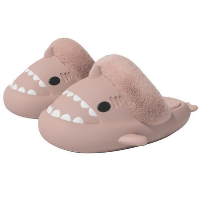 Extra Fur Woman Shark Slides / Men Shark Slides