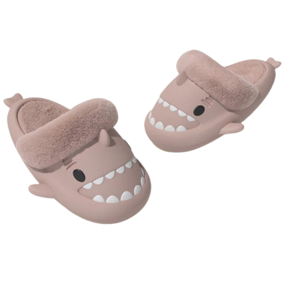 Extra Fur Woman Shark Slides / Men Shark Slides